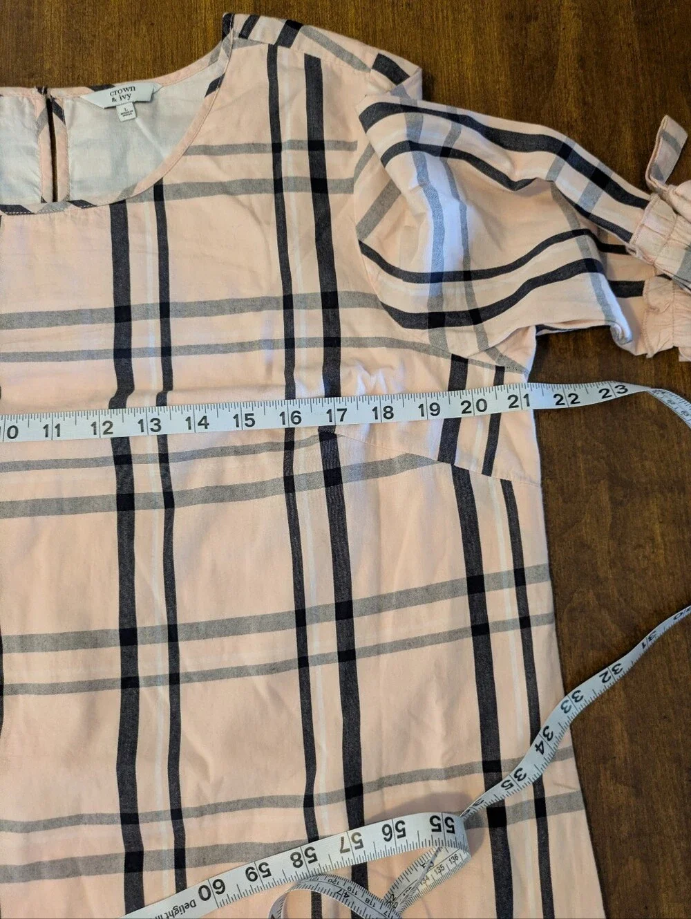 Crown And Ivy Dress Size Large, Pink, Navy, White